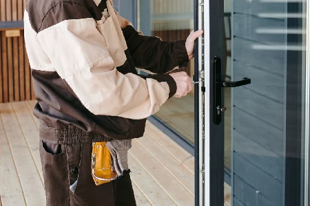 Cleaning And Polishing Glass Door Installation in Aurora